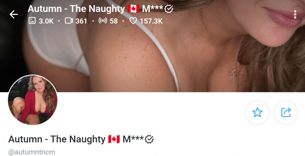 Autmntnck, OnlyFans model in Canada