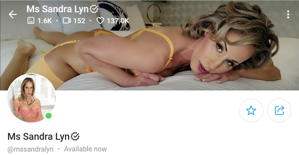 Sandra Lyn, Canadian Milf and OnlyFans creator