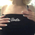 Blonde Canadian model shows her large boobs on OnlyFans