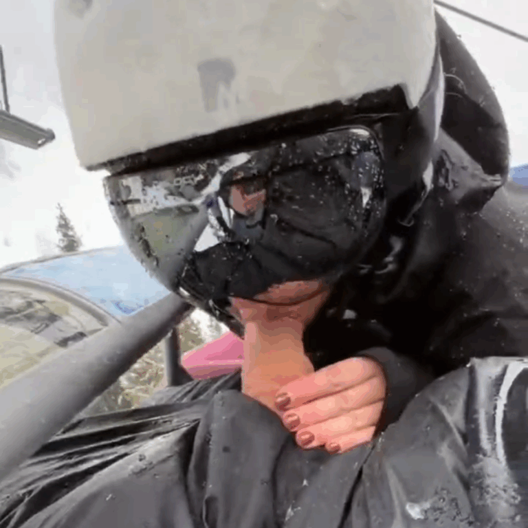 ski lift blowjob