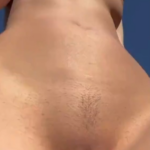 brunette showing off her fit body on camera